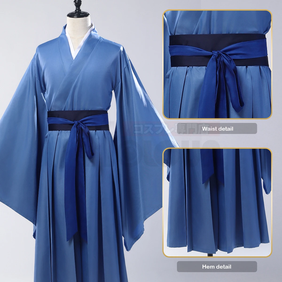 HOLOUN The apoteker kostum Cosplay Anime Jinshi Cosplay Cos Convention Hanfu jubah biru hadiah Natal Halloween