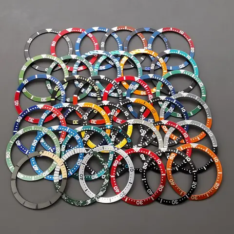 38 mm * 31,5 mm aluminium, modern platt klockanfattning, passar SKX007 SKX009 SRPD klockboett NH36 NH35 urverk herrklocka 10 best sales 35 mm raminsats - №5