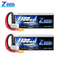 2pcs Zeee 4S Lipo FPV Drone Battery 14.8V 3300mAh 50C Softcase with XT60 Plug for RC Car RC Helicopters Trucks RC Model Parts