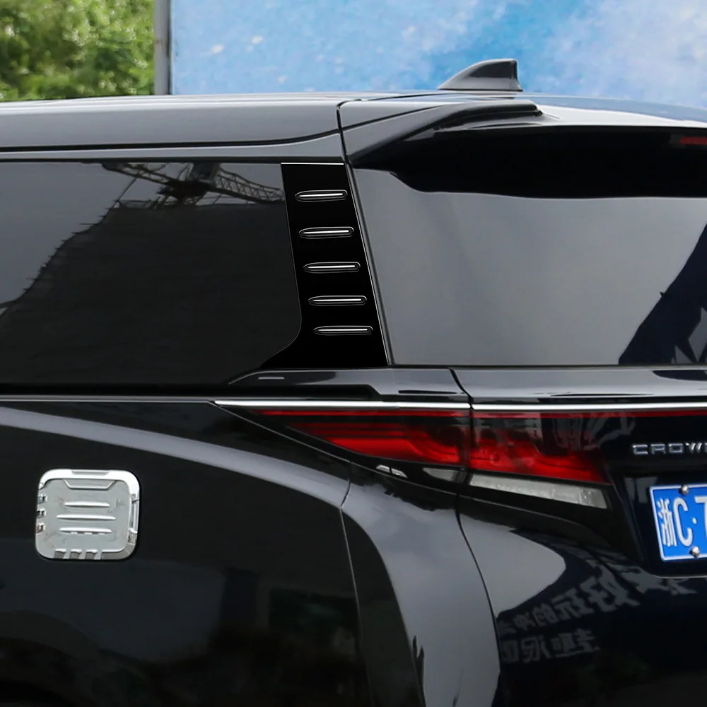 لتويوتا ألارد Vellfire 40 سلسلة 2023 2024 2025 ABS الكربون اكسسوارات السيارات الخارجية A D عمود النافذة الخلفية ربع الكسوة