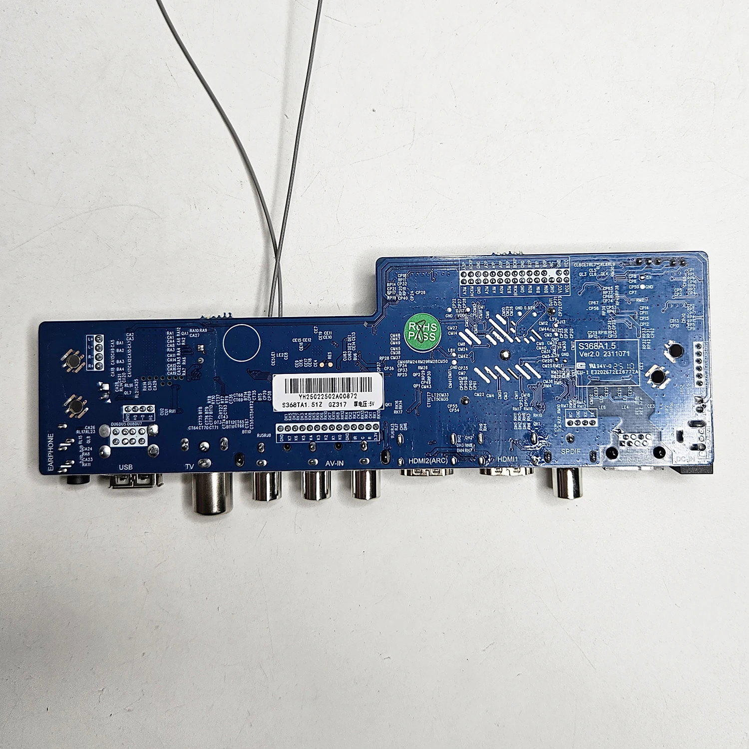 لوحة تحكم تلفزيون ذكية ذكية S368A1.5 أندرويد 9.0 4 كور 1G + 8G WIF + BT SPDIF HDMI AV TV USB للوحة SM 1366x768 LED