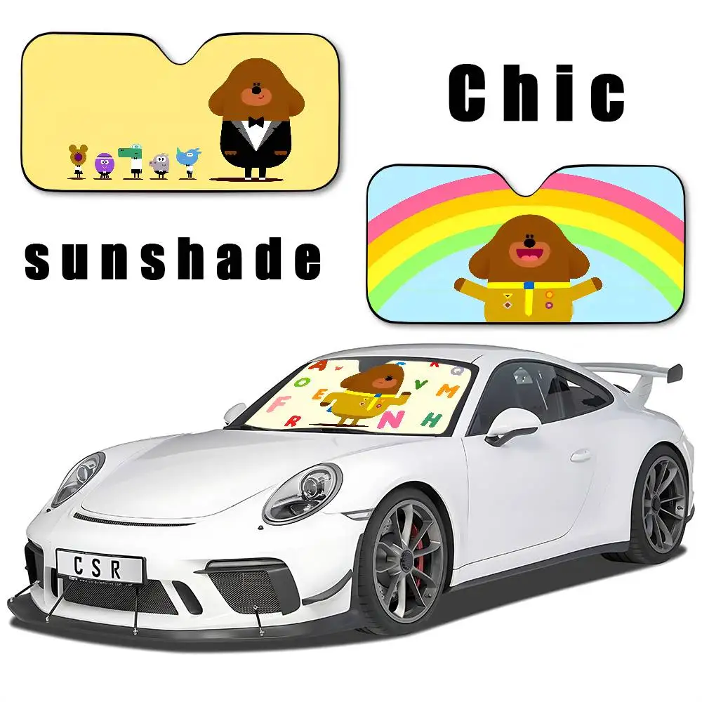 يا D-Duggee الزجاج الأمامي ظلة نافذة السيارة غطاء الزجاج الأمامي الشمس الظل السيارات الشمس قناع سيارة يغطي سيارة الحماية من الشمس