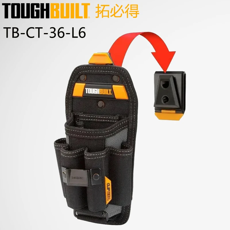 

TOUGHBUILT TB-CT-36-L6 Technician Bag Portable Adjustable Leather Case Multi Functional Durable Toolkit Bracket Accessories