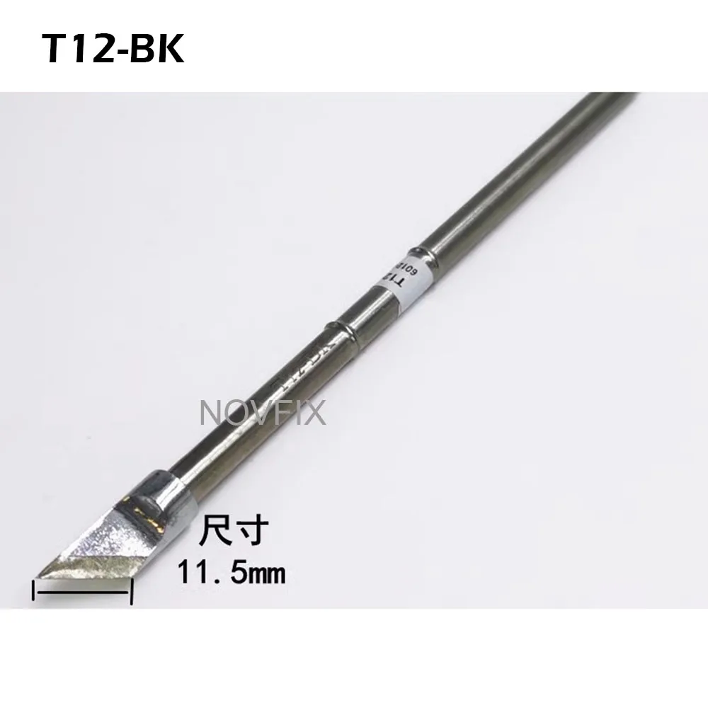 T12 납땜 인두 팁 용접 인두 T12-BK/SKU C6/C8/C10 OLED 및 STC-LED T12 납땜 스테이션 7s 용융 주석 P9/M8/9501 핸들