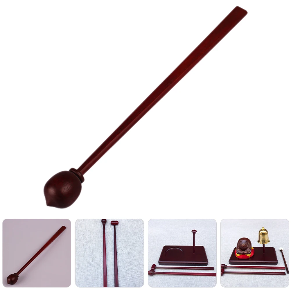 

Wood Fish Mallet Wooden Drum Stick Portable Ritual Tool for Temple Buddhist Taoist Musical Instrument Drum Mallet