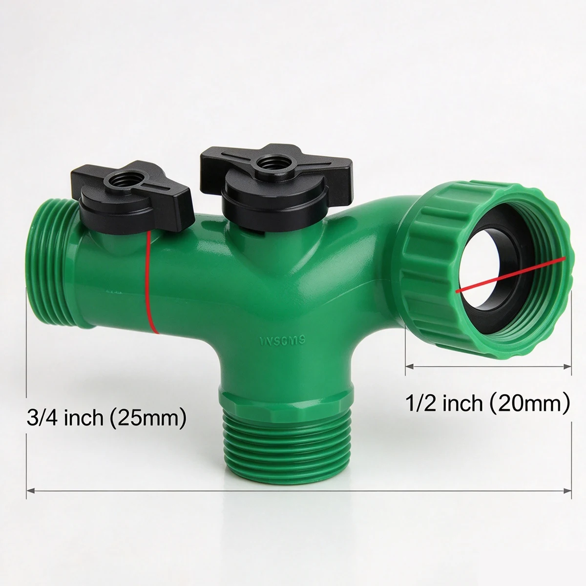Y-type Water Pipe Joint Converter Hose Diverter Valve Three-way Garden Irrigation System Quick-connect Connector Faucet Splitter