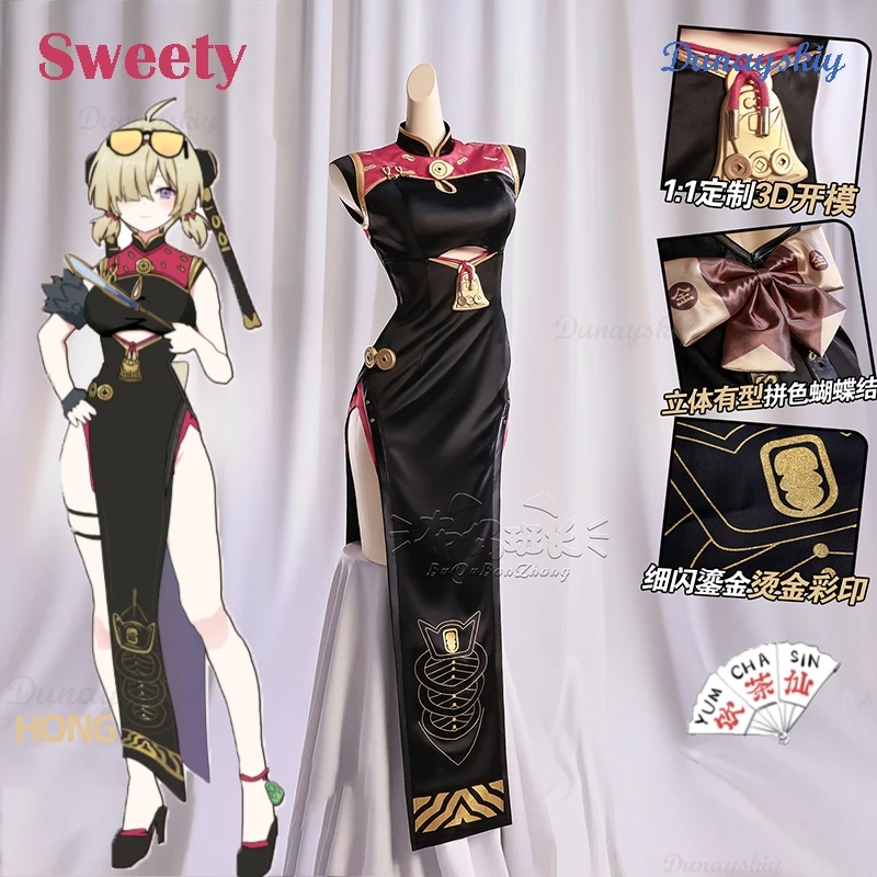 ZZZ Sweety Cosplay Zenless Zone Zero NPC Yum Cha Sin Dulce juego Chiness disfraz vestido ropa mujer Halloween juego de rol conjunto
