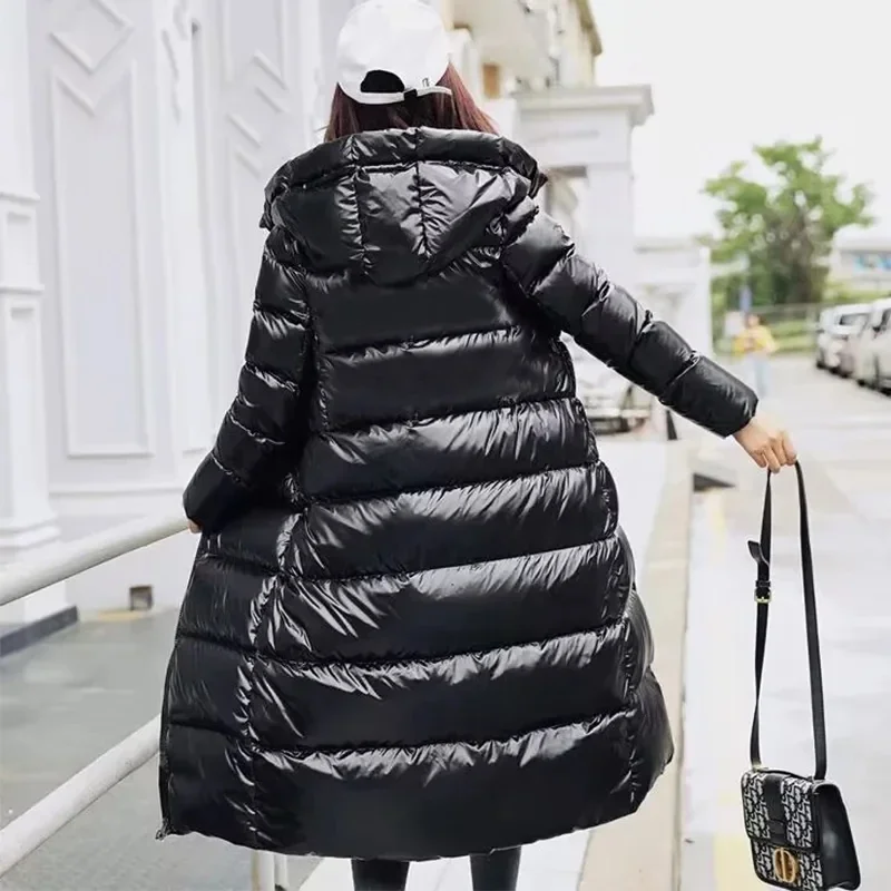 

New 2025 Hooded Parkas Winter Warm Down Jacket Women Long Parkas Winter Coat Waterproof Cold Puffer Jacket
