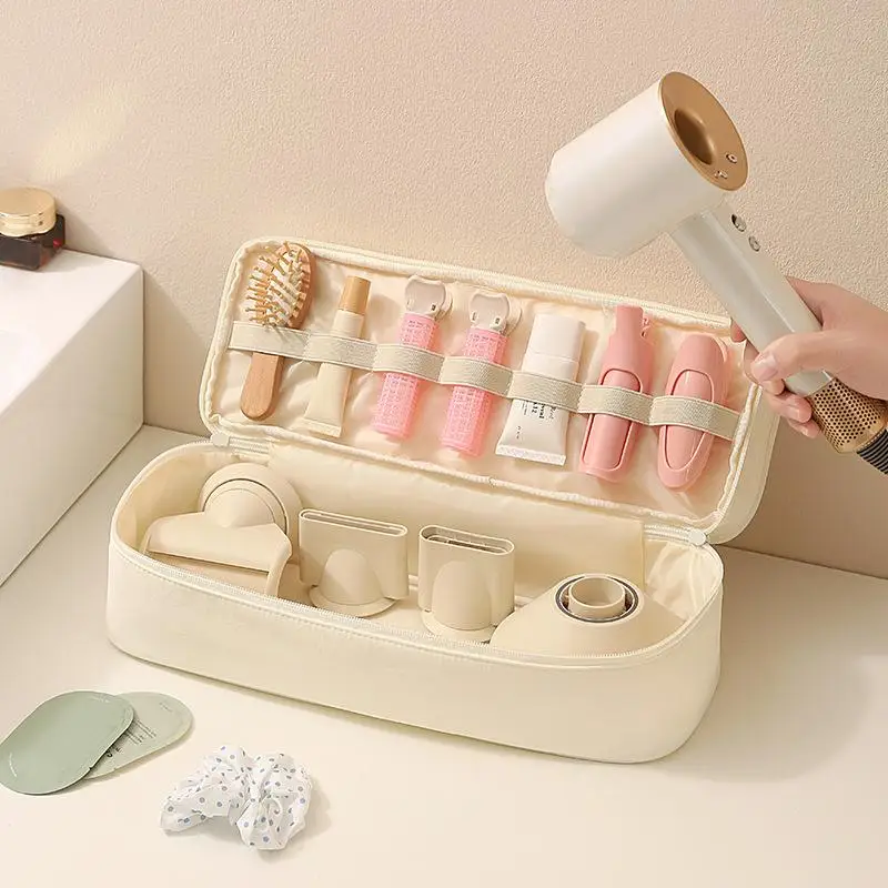 

Portable Hair Dryer Storage Bag Large Travel Organizer Protective Pouch for Styling Accessories