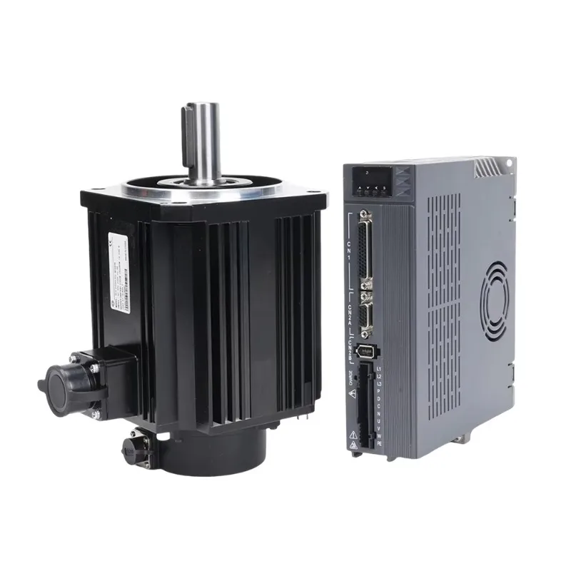 600W 220V AC Servo Motor Kit with Driver 3000rpm 1.91N.m 17bit/23bit Encoder Heavy Duty Servo Set for Robotic Arm Automation