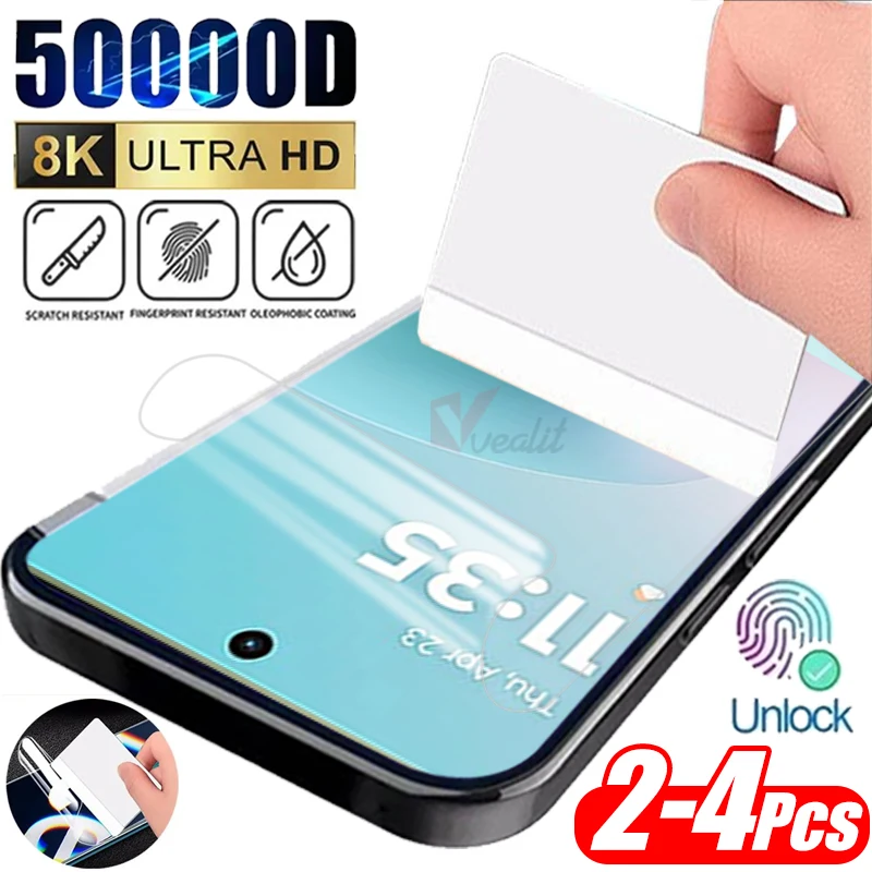 

2-4Pcs Silicone Hydrogel Film for Motorola Moto G100 G100S G84 G64 G34 G14 G04 G73 G53 G13 G35 G45 G55 G75 G56 Screen Protector