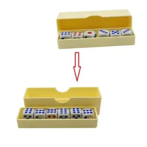 1Set Prediction Dices (Normal Dice) Magic Tricks Six Die Flash Change Magia Close Up Gimmick Props Illusion Funny Classic Magia