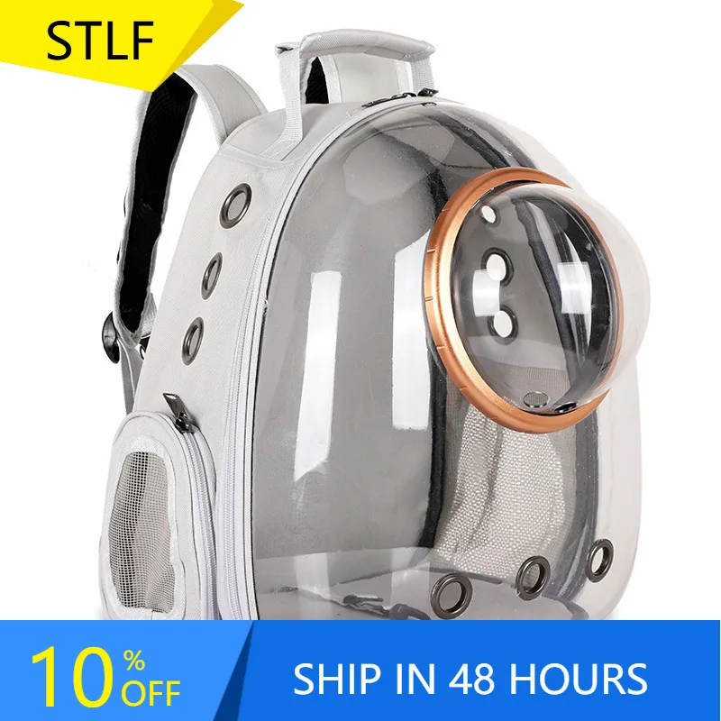 

STLFTraveling Cat Backpack Pet Carrier Backpack Space CapsulessBubble Transparent Backpack