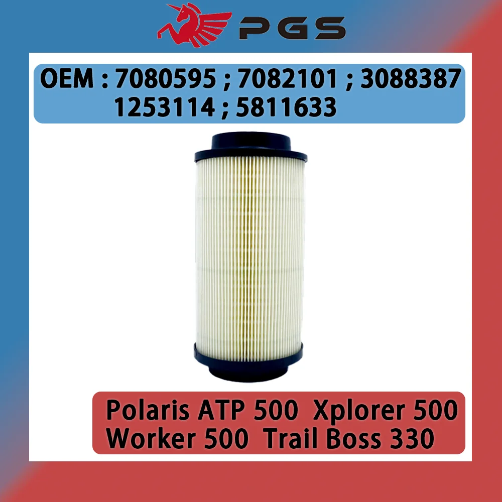 PGS Air Filter Paper para Polaris ATV Sportsman Scrambler 450, papel de filtro ABS, 7080595, 7082101, 3088387, 1253114, 5811633