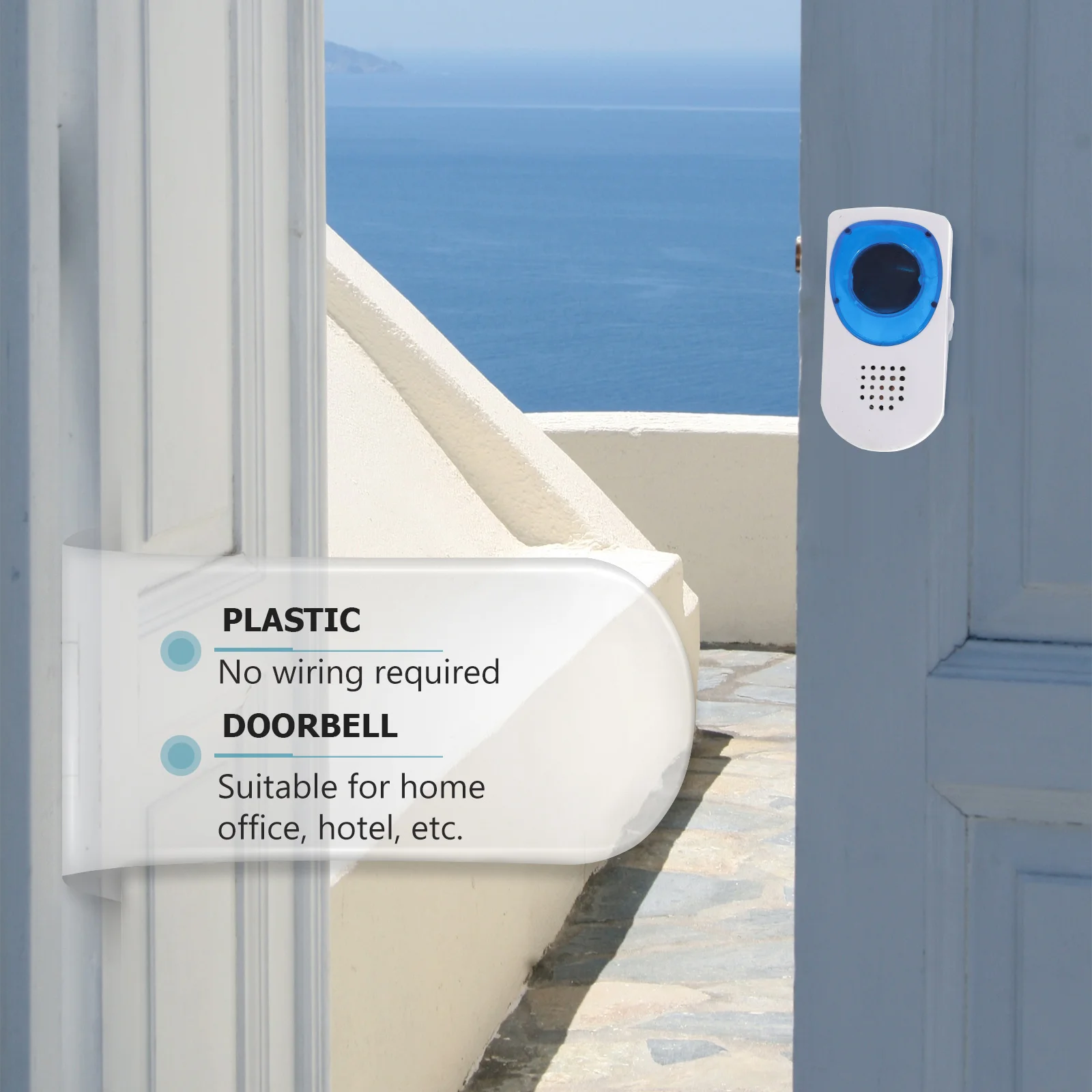 32 Tune Music Doorbell Simple Operation Wireless Chime Electronic Home Security