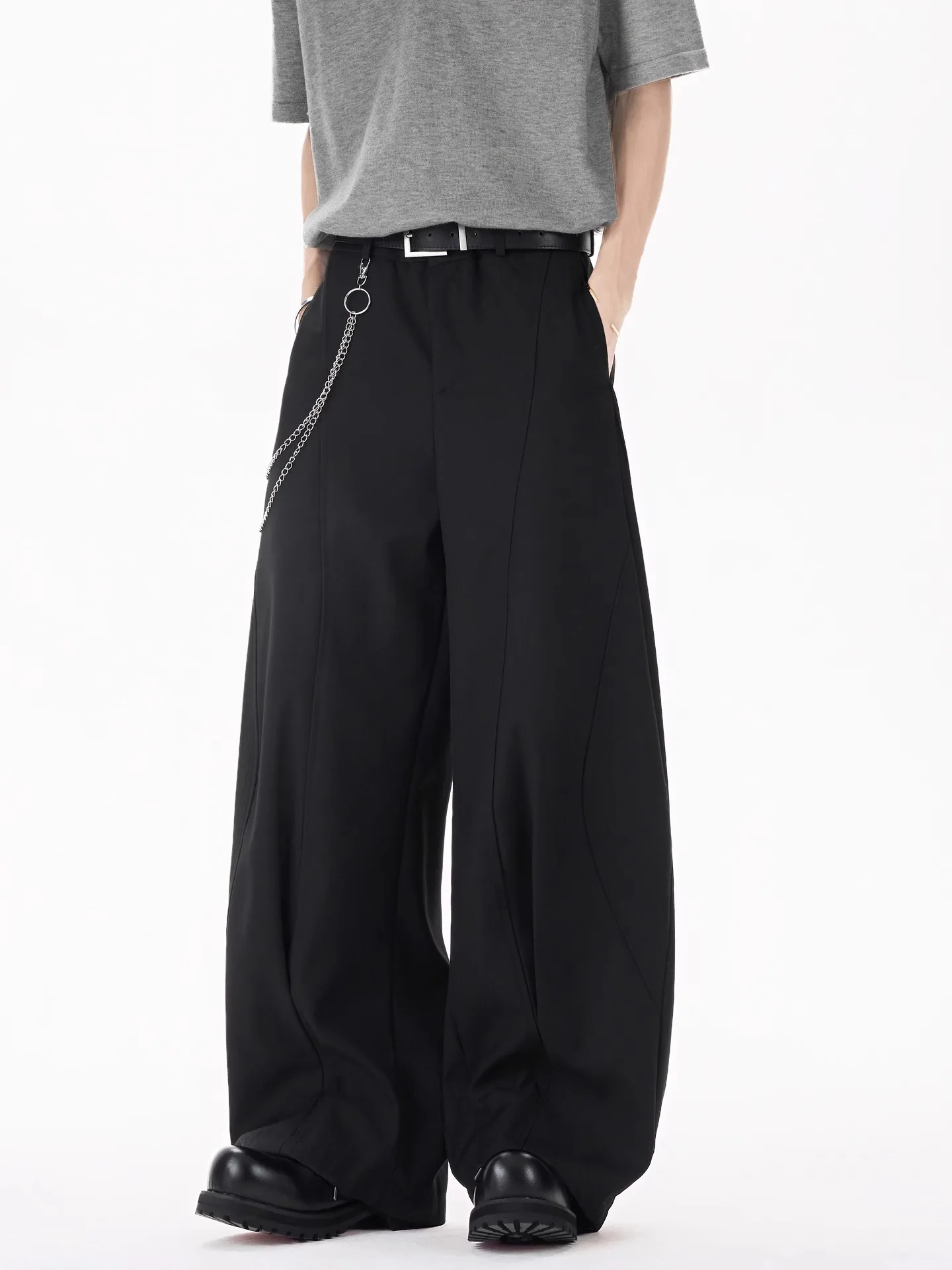 

Свободные широкие мужские брюки American Sle, повседневные универсальные удобные брюки прямого кроя для молодежи