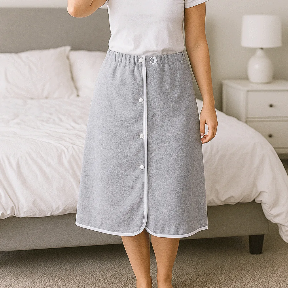 Cotton Adult Diaper Skirt Waterproof Leak Proof Reusable Incontinence Skirt Wearable Urine Pad For Elderly Bedridden Patients