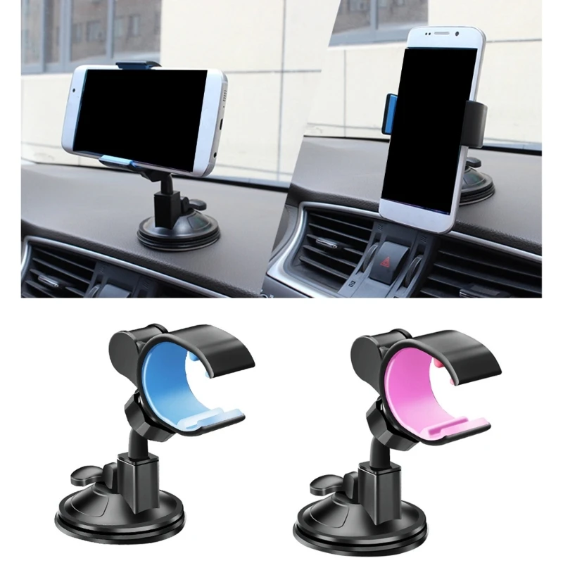 

Car Suction Cup Mount Phone Holder Dashboard Windscreen Mounted Cellphone Holder Automotive 360 Degree Rotating Stand