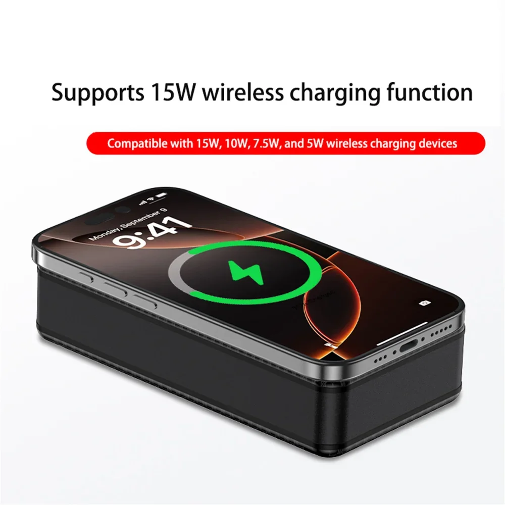 P12 12 قطعة 18650 بطارية قوة البنك حالة قذيفة DIY المزدوج USB نوع c 10 واط 22.5 واط 15 واط شحن لاسلكي البطارية غير المدرجة للهاتف #6