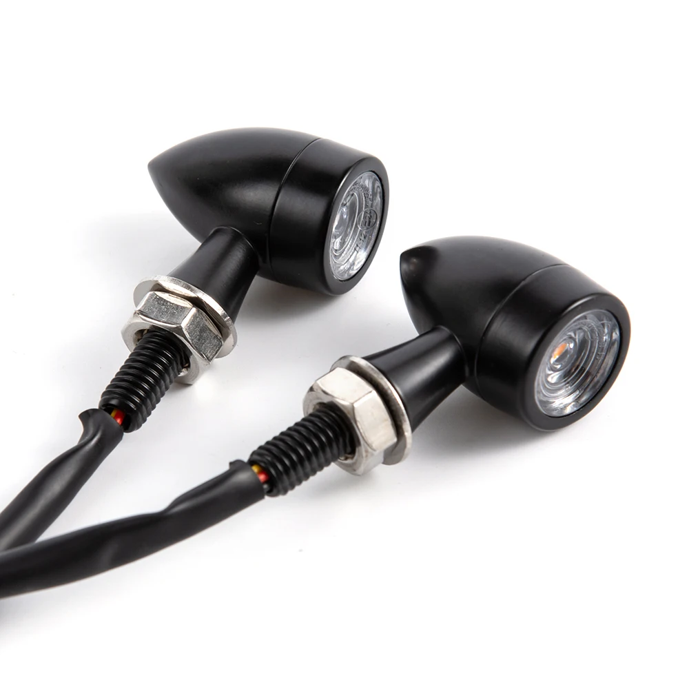 

8mm 12V Motorcycle LED Turn Signal Light Bullet Moto Indicators Stop Light LED Mini Turn Signal LED Motorcycle Blinker Lamps