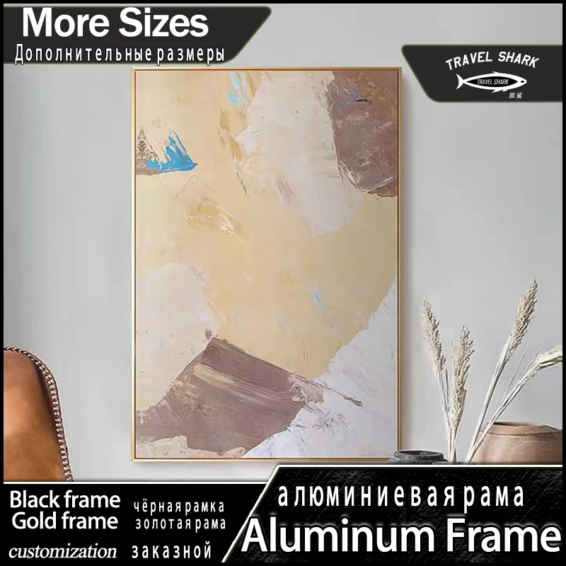 

Скандинавский Декор для дома, картина маслом по коридору, подвесные настенные картины, настенный художественный плакат с алюминиевой рамкой на заказ