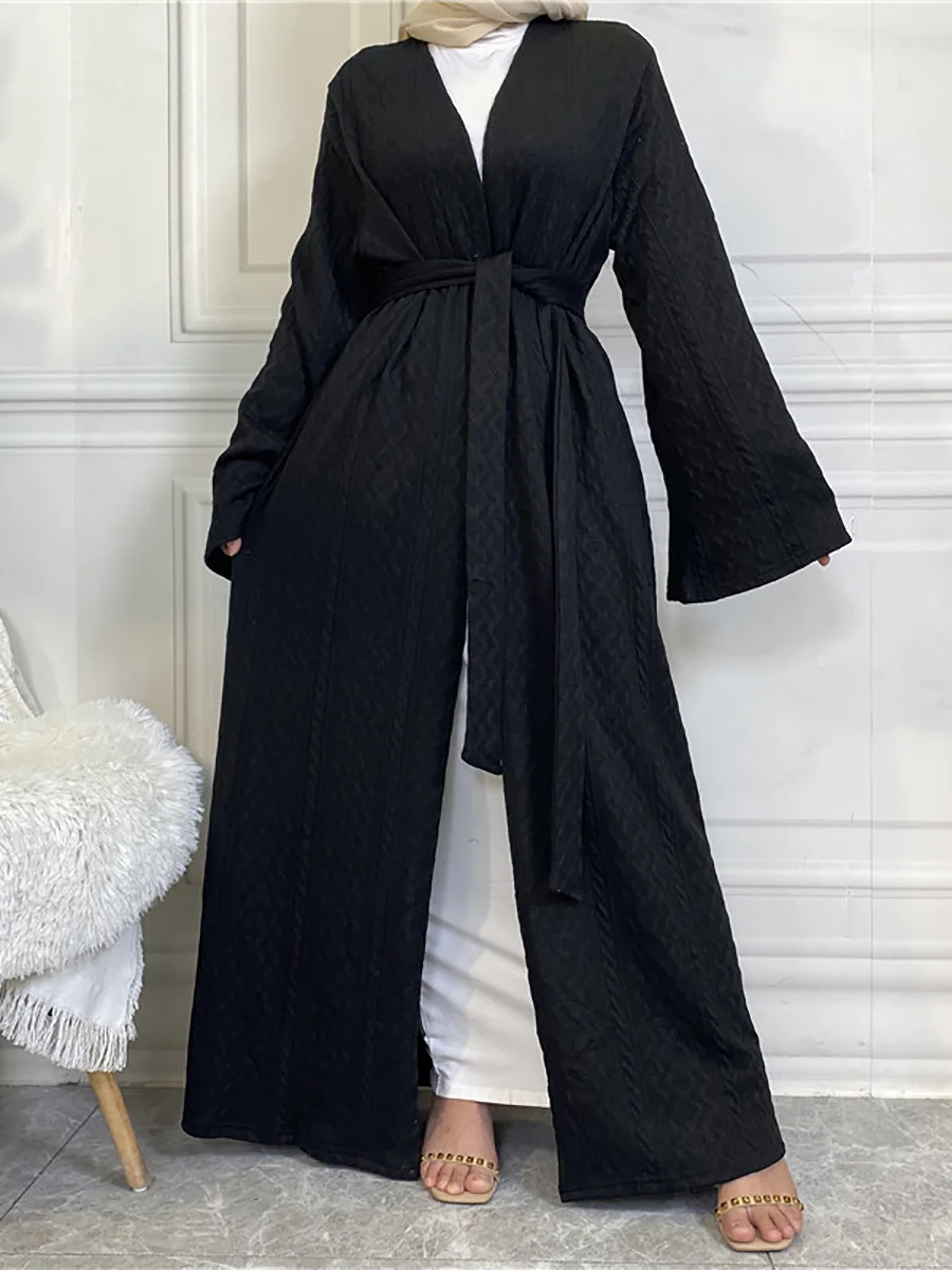 Modest Abaya Ramadan Autumn Winter Sweater Coat Muslim For Women Kimono Kaftan Turkey Islamic Clothing Caftan Marocain Robe