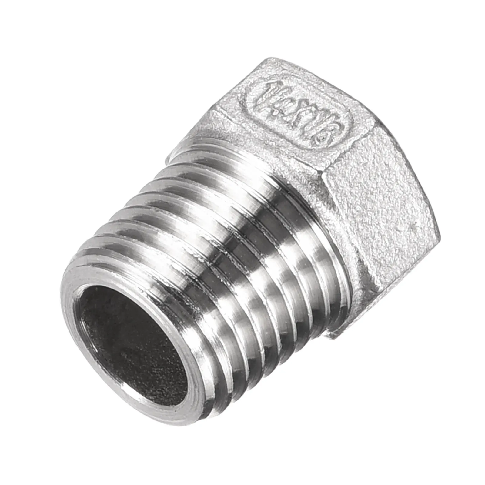 Uxcell Hex ลด,1/4 PT ชาย1/8 PT หญิง304สแตนเลสท่อลดอะแดปเตอร์