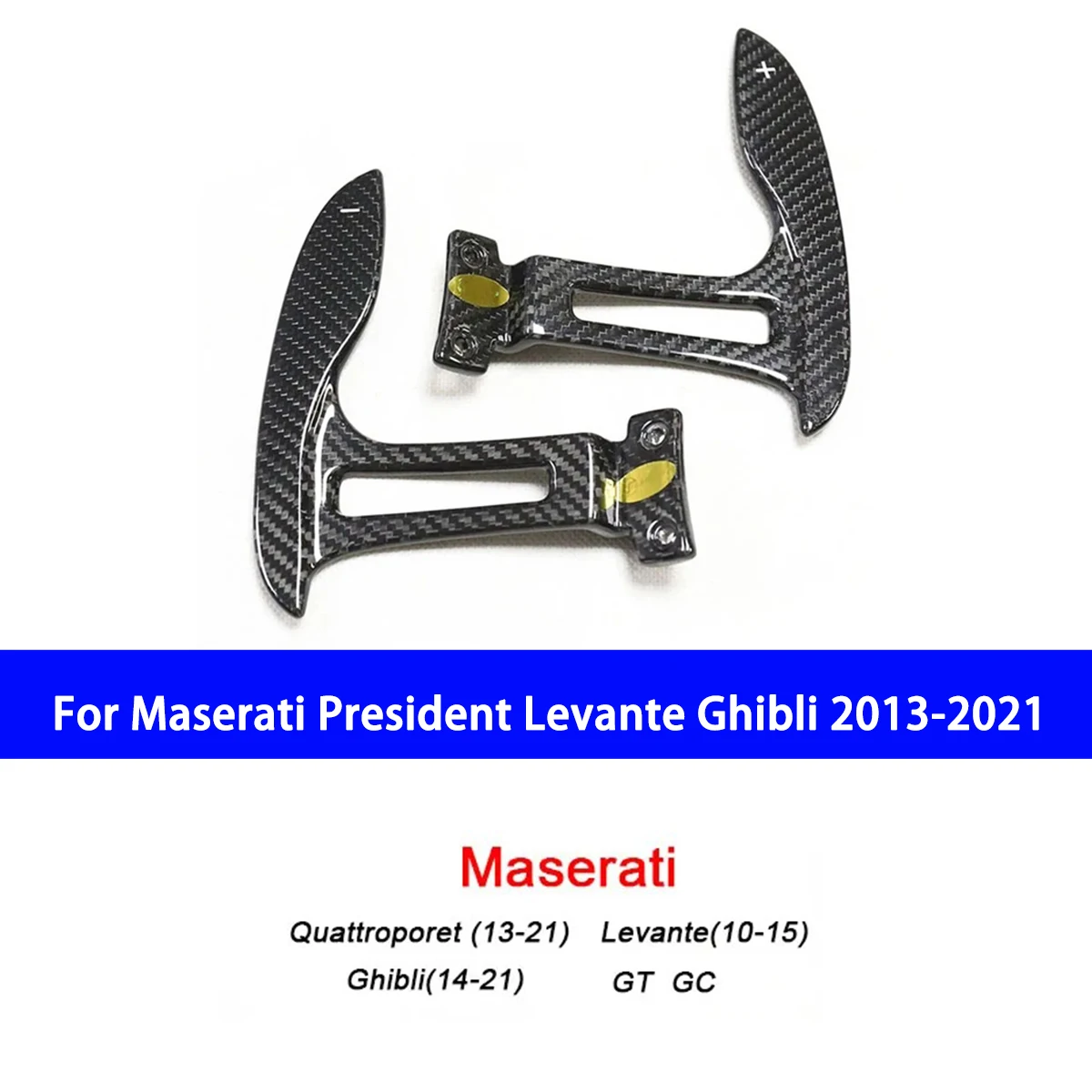 

Suitable for Maserati President Levante Ghibli 2013-2021 Carbon Fiber Steering Wheel Shift Paddle Replacement Parts Installation