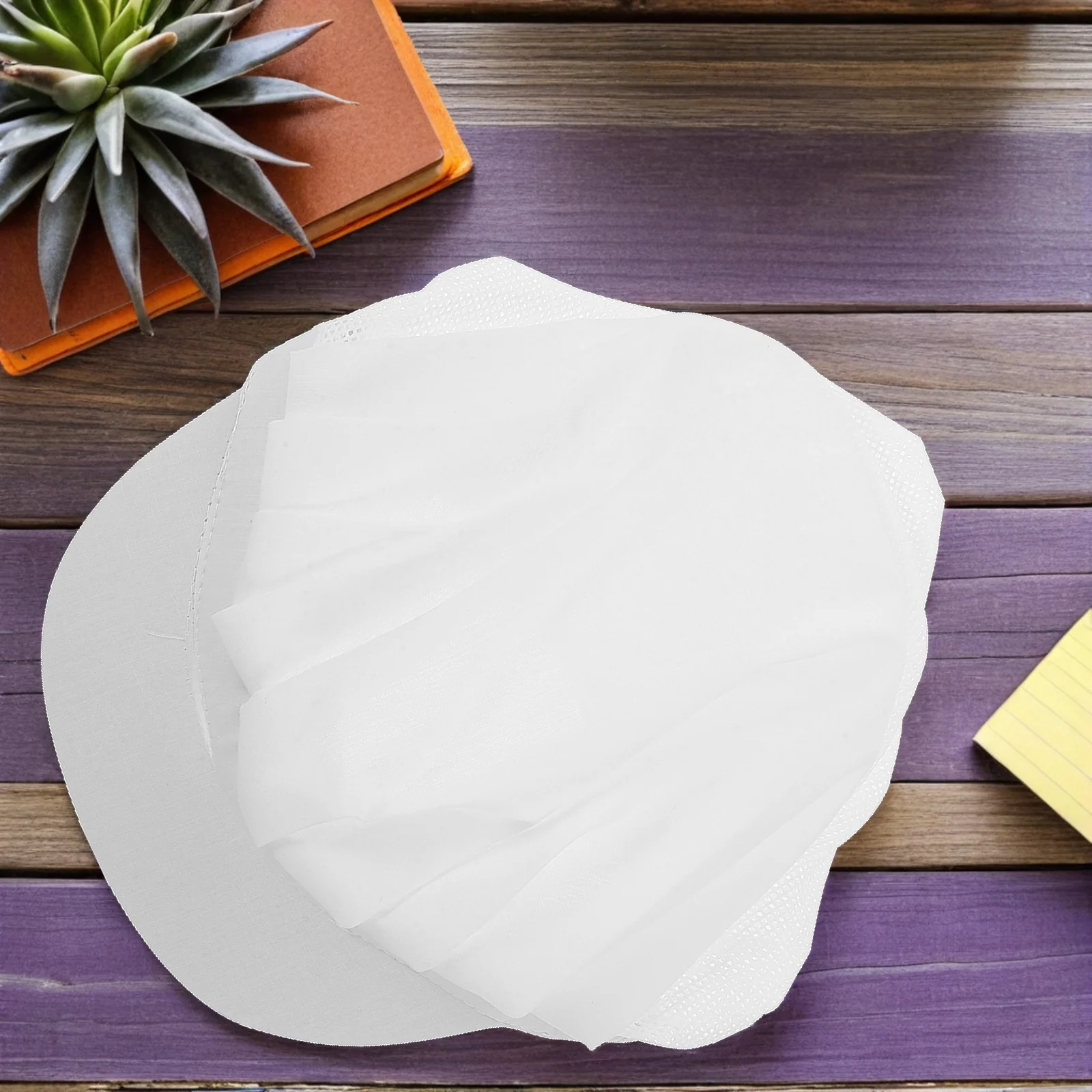 

4 Pcs Kitchen Work Hat Food Nets Service Chef Cap Cooking Half Bakers Hair White
