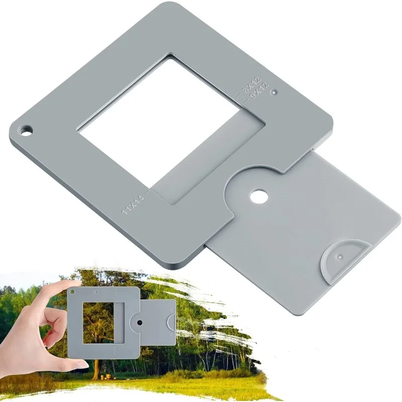 2PC Field of View Capturer Portable Viewfinder Artist Composition Tool for Painting Drawing Sketching Travel
