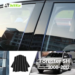For Subaru Forester SH MK3 2008-2012 2009 2010 2011 Bright Black Carbon Fibre Window Door B C Sticker
