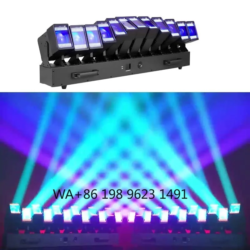 60W 5-in-1 RGB Warm White Metal Moving Head Stage Light Multi Control Theater Disco Wedding Club Event