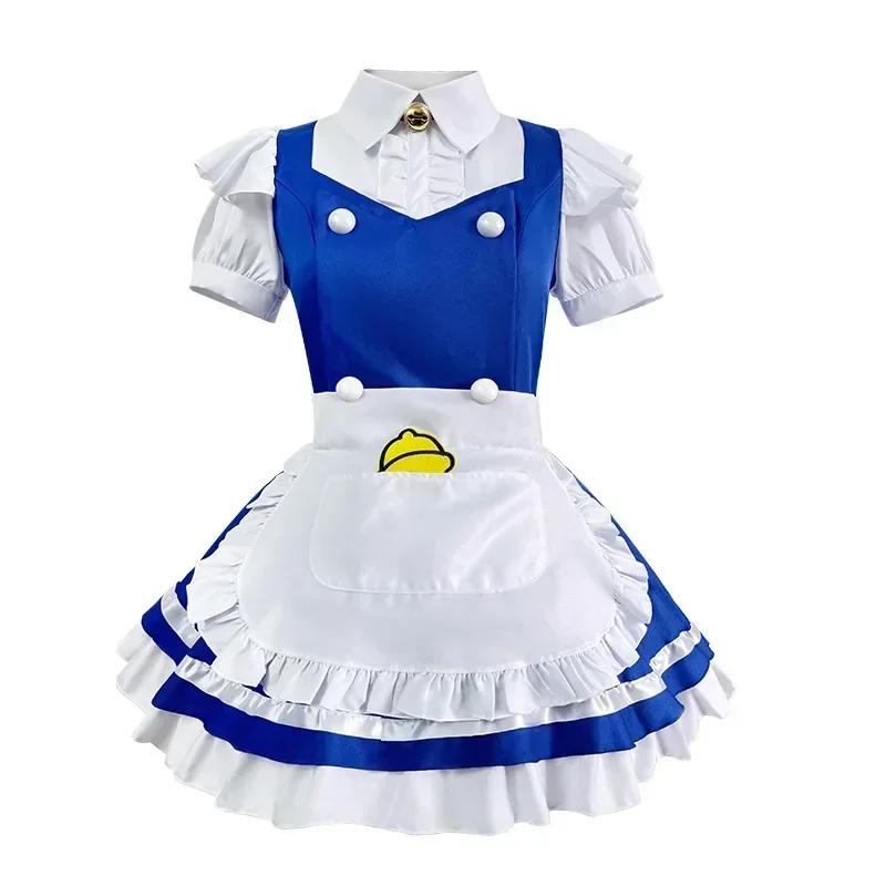 

Cute Yellow Short Skirt Women Apron Dress Halloween Uniform Cosplay Costume 2025 new Japanese Anime Maid Lolita Outfit Waitress