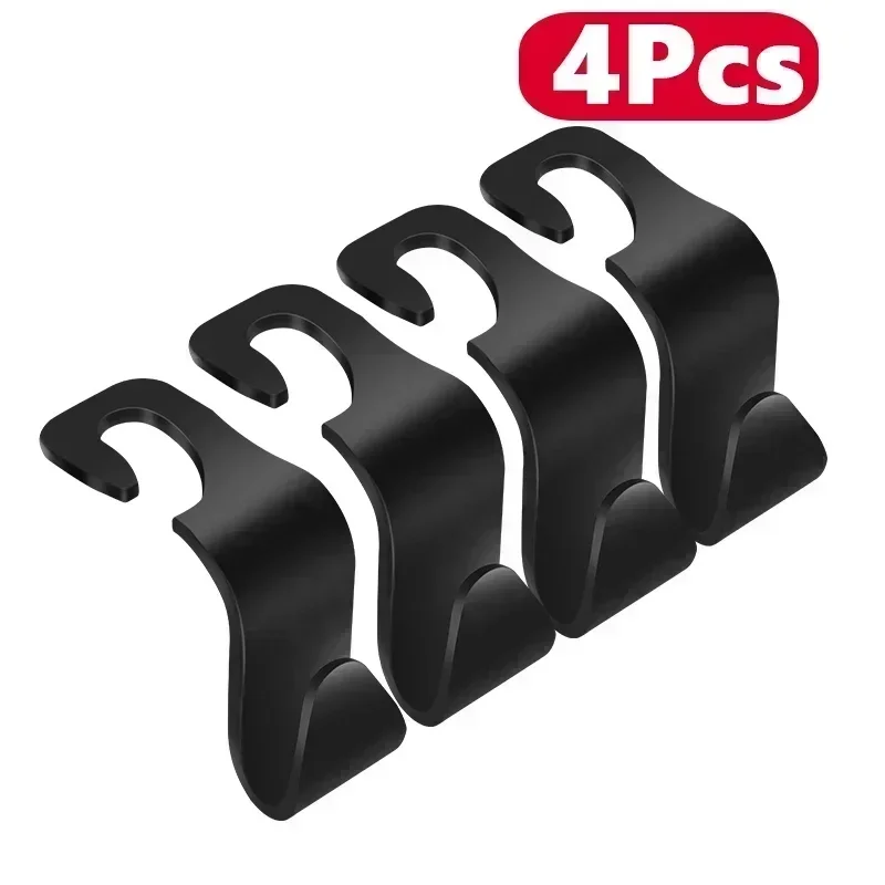 Ganchos multiusos para bolsos, Clips para coche, soporte organizador para reposacabezas del asiento delantero, perchas de sujeción automática, accesorios interiores de almacenamiento