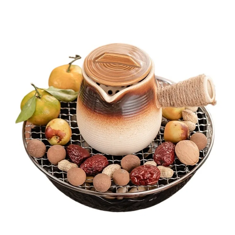 Indoor household Internet celebrity Full set Electric ceramic stove brewing teapot Scented tea tea set Jar brewer