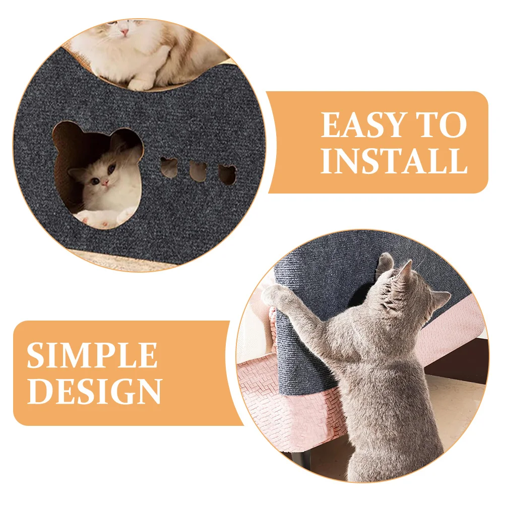 

Scratch Resistant Cat Scratch Mat for Sofa Furniture Kitten Scratching Board Reusable Carpet Style Scratcher Pad Indoor Cat