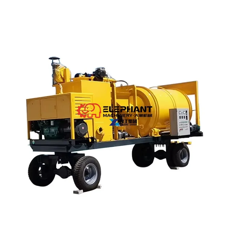 Asphalt Recycle Vehicle Road Repatching Bitumen Truck Mobile Asphalt Regeneration Equipment Road Repair Trailer Mixer