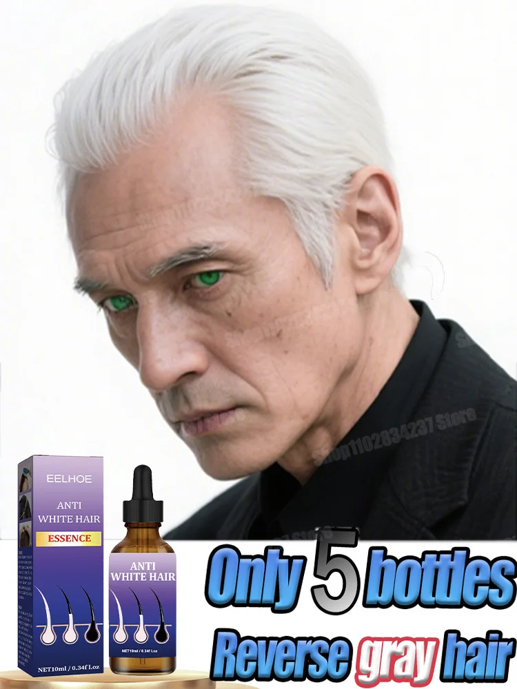 

White hair killer, remove gray hair and restore natural hair color in 7 days 2025