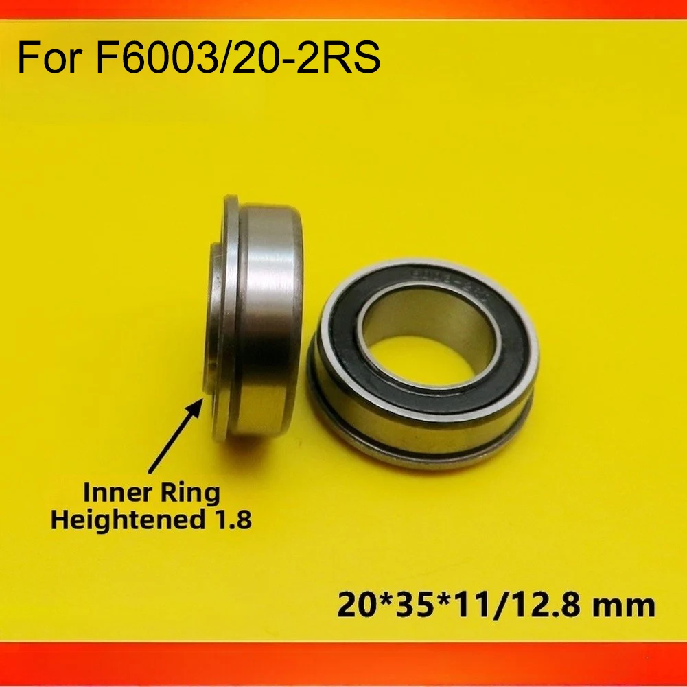 10PCS Steel Flange Bearing for F6003/20-2RS 20x35x11mm Tight Tolerance Grinding for Reduced Vibration in Machinery