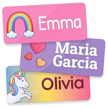 

72PCS Name Labels Waterproof Stickers for Clothes Fabric Bottles Lunch Box Personalized Custom Name Tags