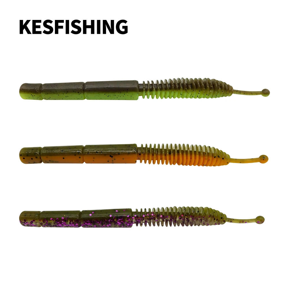 KESFISHING Wormbait Fishing Cruz Worm 125mm 8.5g Artificial Soft Silicone Bait Fishing Accessories Life-Like Jigging Lure