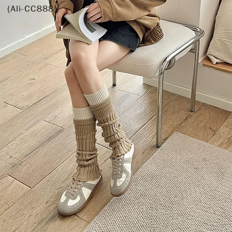 

〔CC88〕Autumn /Winter New Korean Syle Knee-high Loose Socks Fashion Knit Calf Sleeve Trend Leg Warmer Y2K Stockings