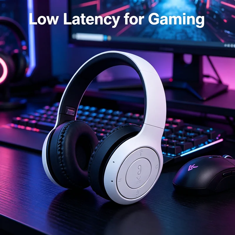 Casque sans fil Bluetooth haute fidélité, son stéréo clair, écouteurs supra-auriculaires avec micro HD intégré, connexion stable