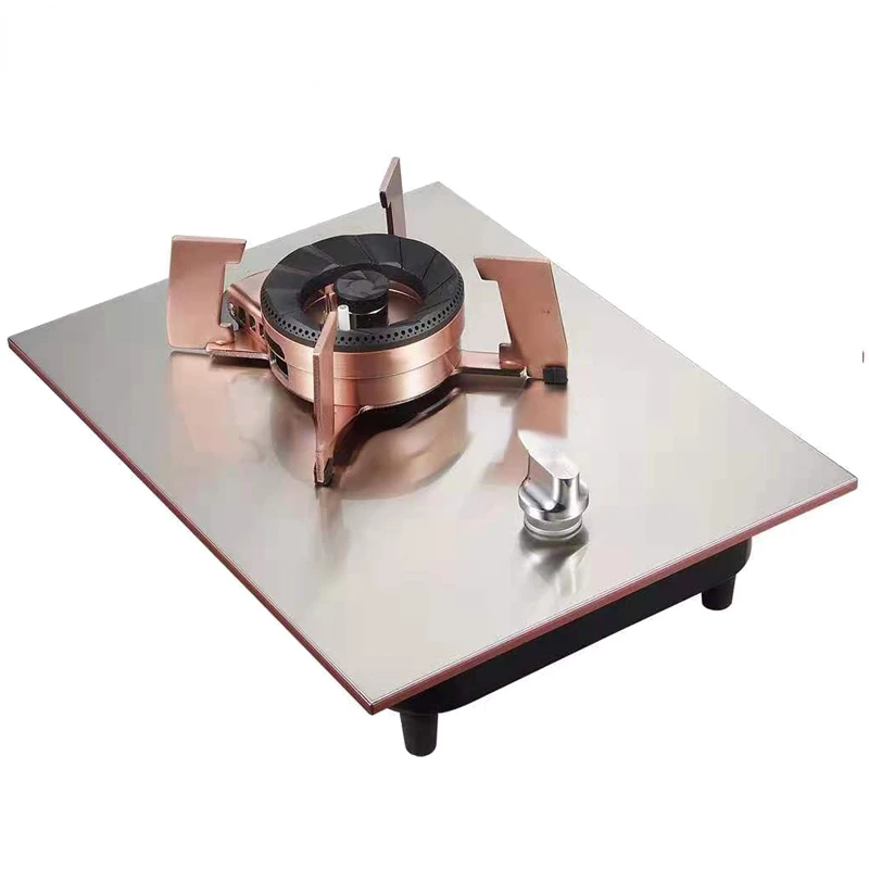 Fantastic Foldable Built-in Tempered Glass Top Cooking Single Burner Gas Stove