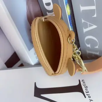 可愛矽膠耳機收納袋卡通水豚零錢包女孩錢包包掛件帶腕帶鑰匙扣 10 最佳銷售 矽膠錢包 - №8