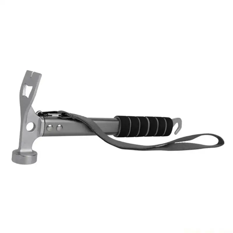 A2BE Lightweight Aluminum Camping Hammer Antislip Sponge Grip for Tent Stakes