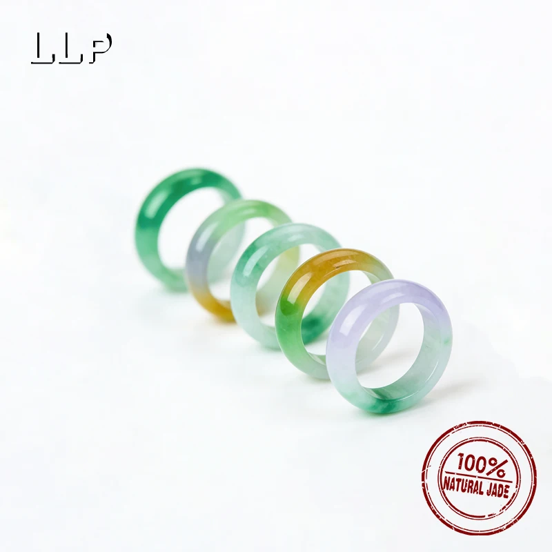 

100% настоящее натуральное кольцо с дрейфующим цветком из жадеита, модные очаровательные женские ювелирные изделия из нефрита, отличный праздничный подарок
