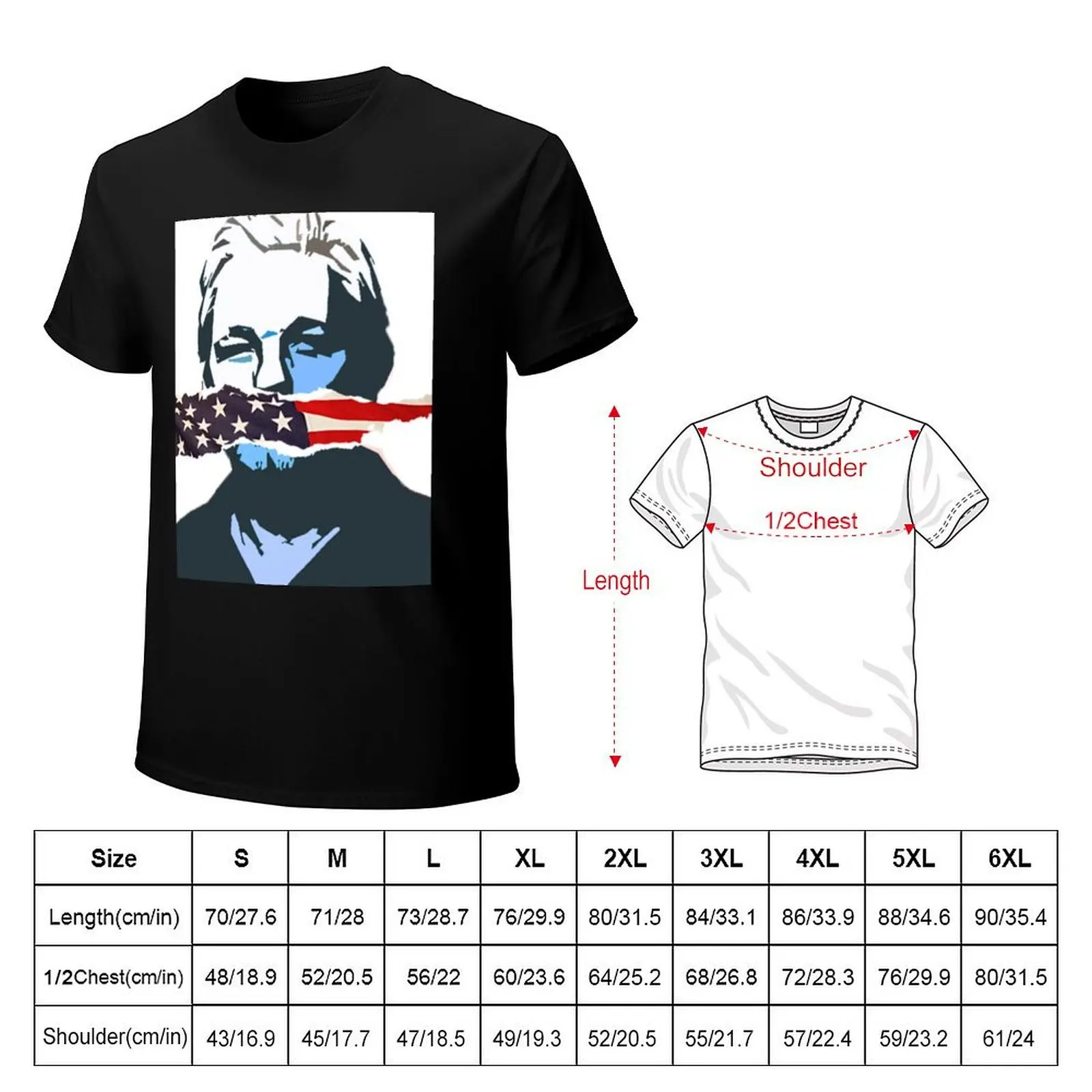 Julian Assange T-Shirt graphic t shirts for man T-Shirt