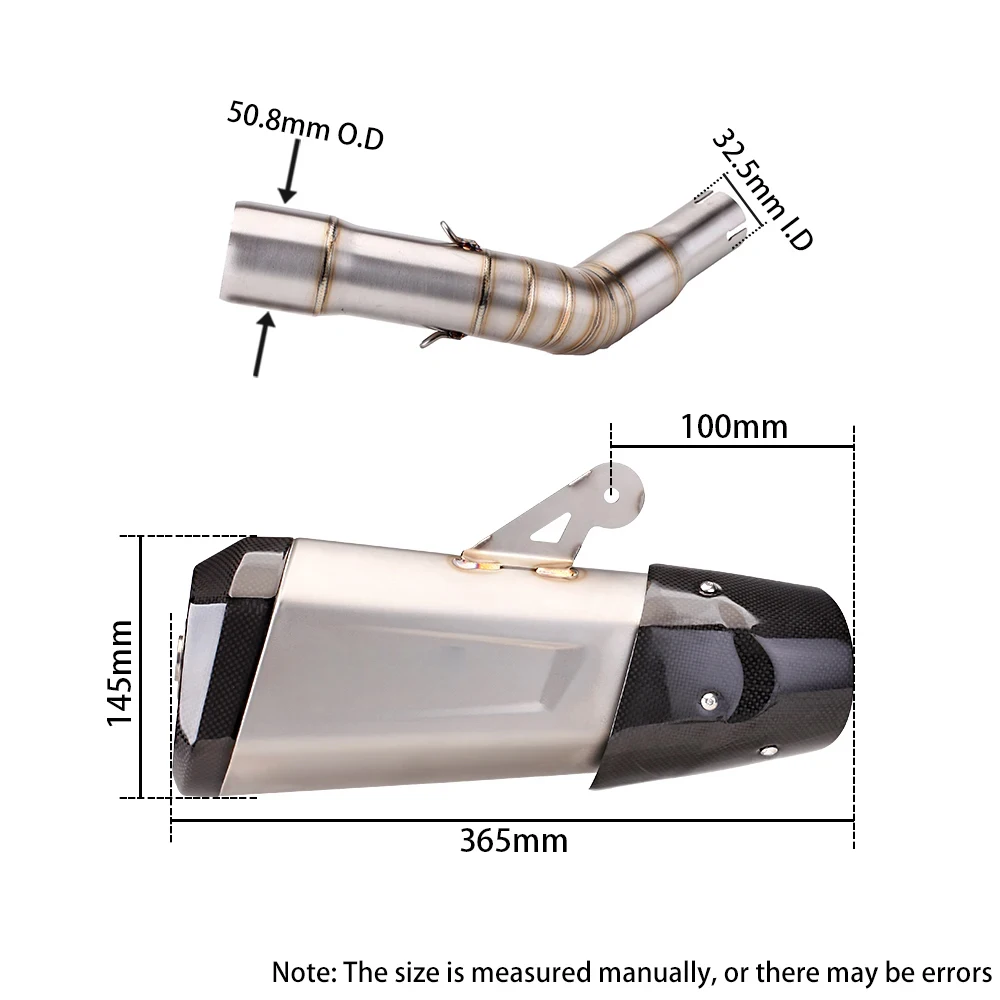 For vespa GTS300 Motorcycle System Escape Slip On Front Tube Link Pipe Connect Original full Motorcycle Exhaust Syst