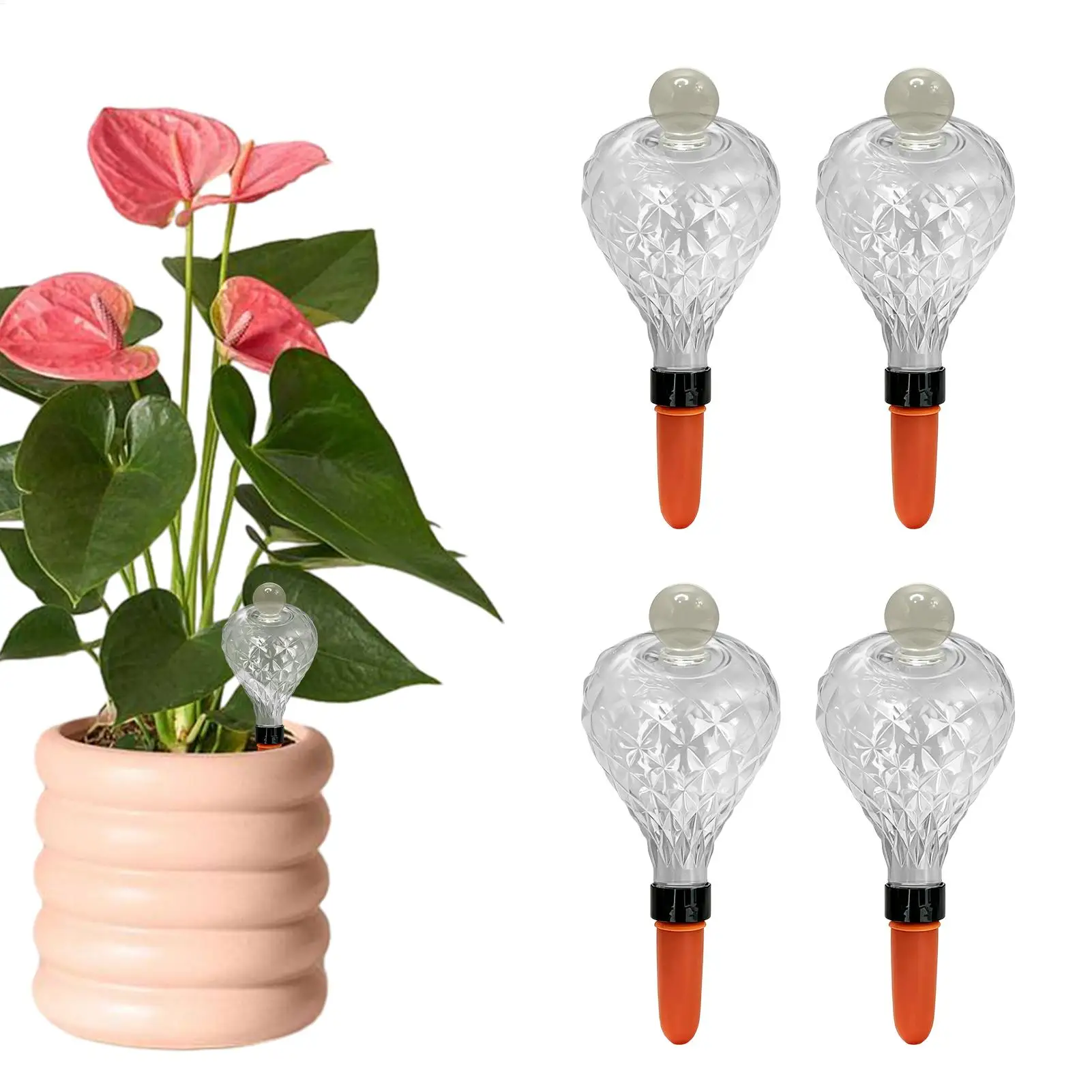 Plant Self Watering Globes 4 Pieces Automatic Watering Device Flower Self Watering Planter For Home Garden Greenhouse farm